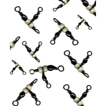 King rybářský trojcestný obratlík 10ks vel. 10 11kg