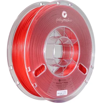 Filament Polymaker PolyFlex 750g Barva: Red, Průměr: 2,85 mm tisková struna (filament)