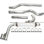 TA Technix sportovní nerezový catback výfuk BMW 3 F30 sedan a F31 Touring předfacelift včetně xDrive 316d / 318d / 320d, 2x 80 mm rovná nerezová koncovka s pertlem