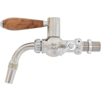 Příslušenství pro výčepní zařízení Dárkové Gravírování Kulový výčepní kohout GLOBAL Nerezový - Dřevo pryskyřice