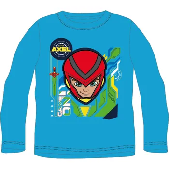 Chlapecké tričko Chlapecké tričko dlouhý rukáv modré Pow 104