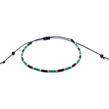 Náramek Moni náramek korálky Miyuki Gold 34