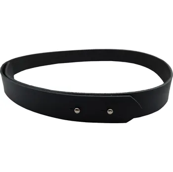 Opasek opaskujse Dámský kožený opasek HIT, černá kůže, sedlářské knoflíky Délka opasku: 90 cm