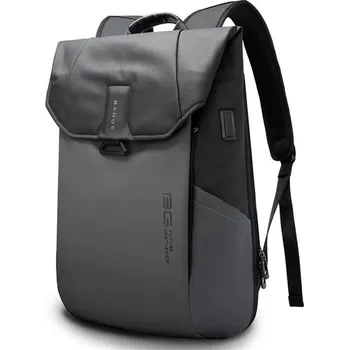 Městský batoh BANGE městský i studentský batoh s USB ZERIN Šedý 28L Bange 97k-cube