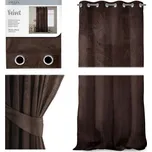 AmeliaHome Velvet dekorační závěs tmavě…