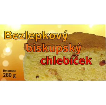 Pečivo Bezlepkový biskupský chlebíček 280 g Medánek