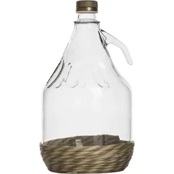 Demižon Demižón 3l v proutěné podložce sklo KLC