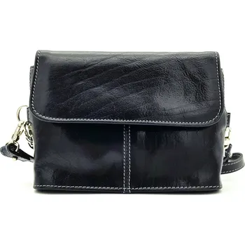 Kožená crossbody taška 5138-60 Sněžka tmavě modrá