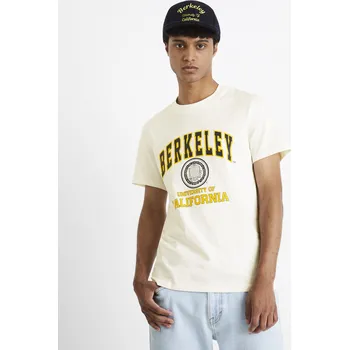 Celio Tričko Berkeley university - Pánské Celio bílá 1994951