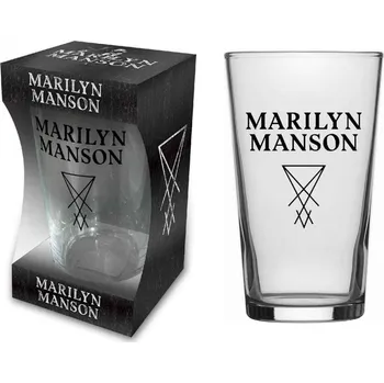 Sklenice sada sklenic na pivo Marilyn Manson
