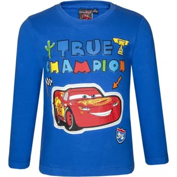Chlapecké tričko Dětské tričko dlouhý rukáv modré Cars 128