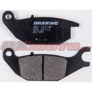 Brzdová destička Braking (Itálie) Zadní brzdové destičky Braking 867SM1 - Honda XL125 V Varadero, 125ccm - 01-11