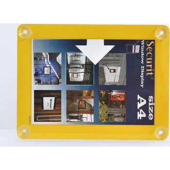 Rám na obraz Securit Informační rámeček na sklo A4, žlutý