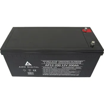 SAPRO FVE FVE gelový akumulágor AZO Digital AP12-200 VRLA AGM 12V / 200Ah FVEAZ12200
