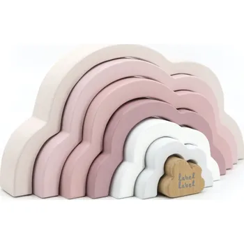 Puzzle Label Label Duhový mráček Puzzle, růžový