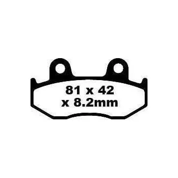 Brzdový komplet EBC FA323/3 HH sintrované brzdové destičky pro motorku