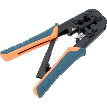 Krimpovací kleště PROFI, krimpovací, pro konektory RJ11, RJ12, RJ45