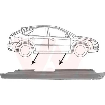 Prah karosérie Nástupní panel VAN WEZEL 1863104