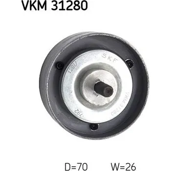 Vratná/vodicí kladka, klínový žebrový řemen SKF VKM 31280