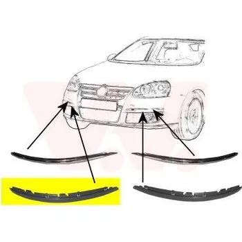 Autodíl Ozdobná / ochranná lišta, nárazník VAN WEZEL 5886482
