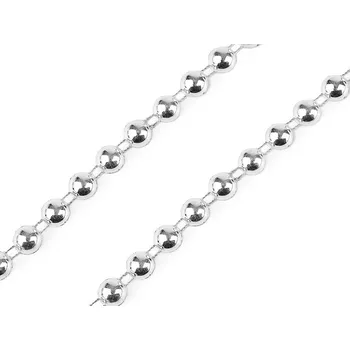 Vánoční dekorace Perlový řetěz - půlperle Ø8 mm vánoční