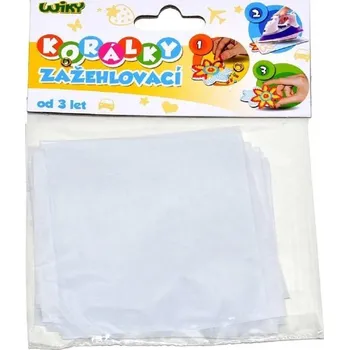 Dětské navlékací korálky Žehlící papír 19cm 10ks 116687 Wiky