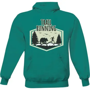 Pánská mikina Pánská mikina s kapucí s potiskem Trail running pánské