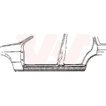 Prah karosérie Nástupní panel VAN WEZEL 3734104