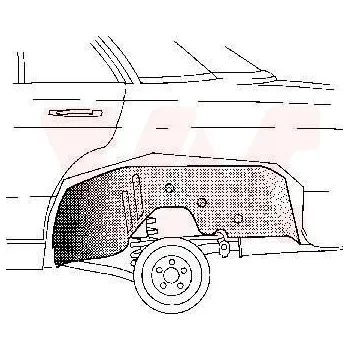 Příslušenství karosérie Podběh kola VAN WEZEL 3010469