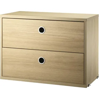 Komoda STRING Komoda Chest with Drawers 58 x 30 cm, Oak