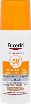Přípravek na opalování Eucerin Sun Protection Photoaging Control Tinted Gel-Cream Medium SPF50+ 50 ml
