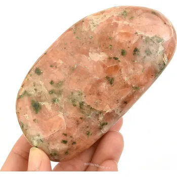 Přírodní kámen Oranžový kalcit hladký (Madagaskar) 382g