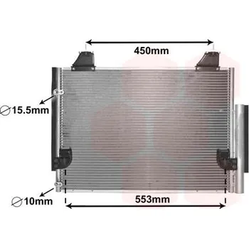 Výparník klimatizace Kondenzátor, klimatizace VAN WEZEL 53005563