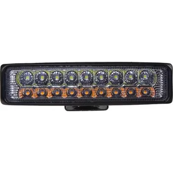 LED sv.obdélníkové, bílá + oranžová, 18x3W, 150 mm