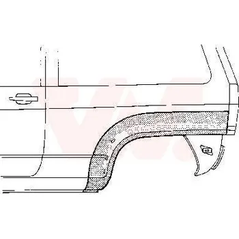 Příslušenství karosérie Boční stěna VAN WEZEL 5820146
