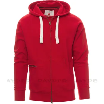 Pánská mikina Mikina PayPer DALLAS+ s kapucí červená 4XL