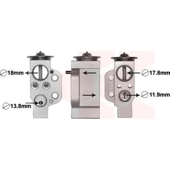 Klimatizace automobilu Expanzní ventil, klimatizace VAN WEZEL 03001351