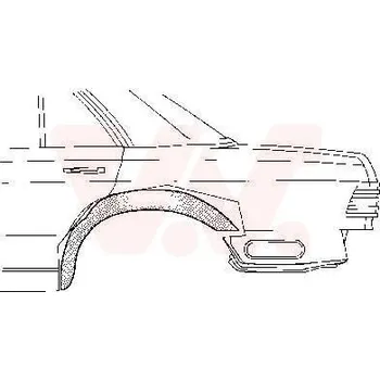 Podběh karosérie Podběh kola VAN WEZEL 3026447