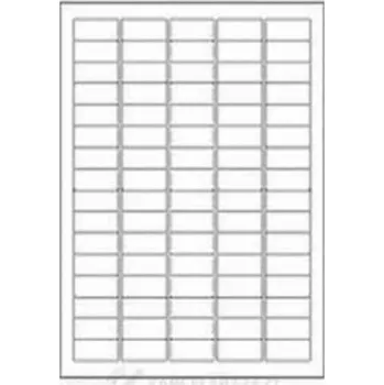 Speciální papír Samolepicí etikety R0ECO.3501A, 35,6 x 16,9 mm, 80 etiket, A4, 100 listů
