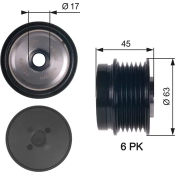Předstihová spojka GATES OAP7141