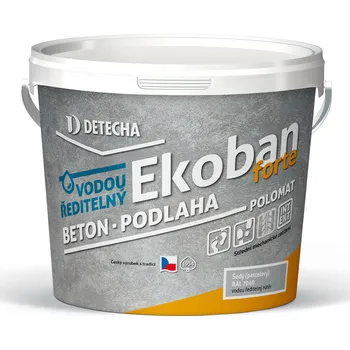 Lak na dřevo Detecha Ekoban Forte polomat šedý cementový RAL 7044 2,5 kg