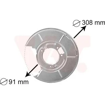 Autodíl Ochranný plech proti rozstřikování, brzdový kotouč VAN WEZEL 0646374