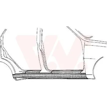Prah karosérie Nástupní panel VAN WEZEL 5834104