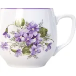 Český porcelán Hrnek porcelánový 300ml BAŇÁK-FIALKY