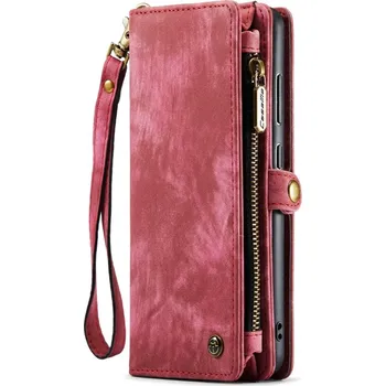 Pouzdro na mobilní telefon VSECHNONAMOBIL 55438 WALLET Ochranný kryt s peněženkou 2v1 pro Samsung Galaxy S23 Plus 5G červený