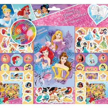 Pexeso Jiri Models Samolepky plastické s vůní laserové Disney Princezny