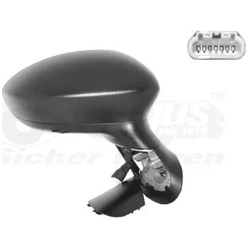 Auto zrcátko Vnější zpětné zrcátko VAN WEZEL 1624806