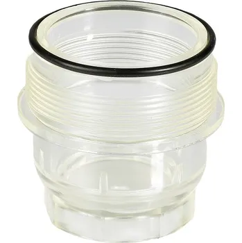 Ventil Průhledná plastová jímka sítka s O-kroužkem pro redukční ventily Honeywell D06F, 1/2"-3/4"