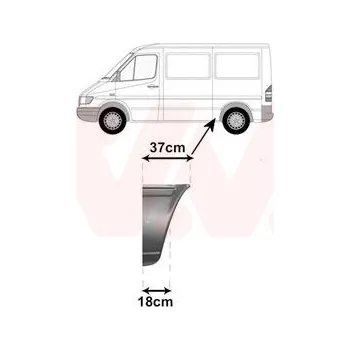Příslušenství karosérie Boční stěna VAN WEZEL 3075139