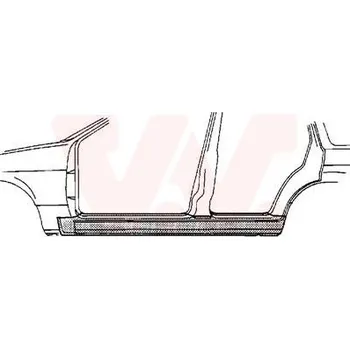 Prah karosérie Nástupní panel VAN WEZEL 1828103